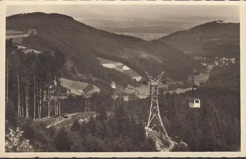 Freiburg i. Breisgau, Seilschwebebahn, gelaufen 1944