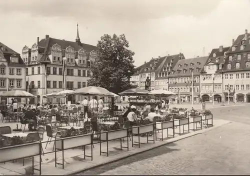 Naumburg, Wilhelm Pieck Platz, café, montres et bijoux Karl Drecht, inachevé