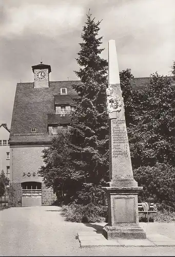 Johanngeorgenstadt, Distanzsäule, ungelaufen