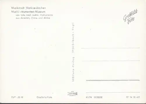 Markneukirchen, Musikintrumenten Museum, ungelaufen