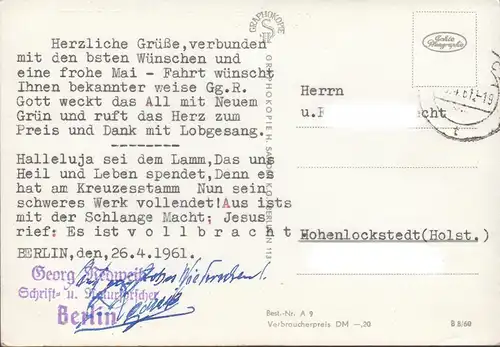 Berlin, Rathaus, Doppeldecker, gelaufen 1961