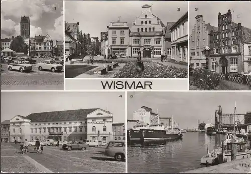 Wismar, Rathaus, Markt, Hafen, ungelaufen