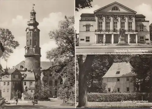 Weimar, château, Bastille, théâtre, maison de jardin de Goethe, incurable