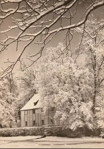 Weimar, Goethes Gartenhaus im Winter, ungelaufen