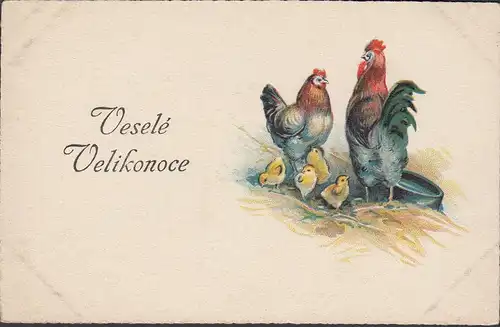 Vesele Velikonoce, Hühner und Küken, ungelaufen