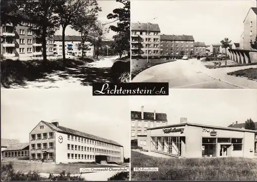 Lichtenstein, Kaufhalle, Oberschule, Siedlung, ungelaufen