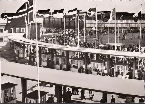 Hannover, Eingang zur Messe, Messestempel 1958, ungelaufen