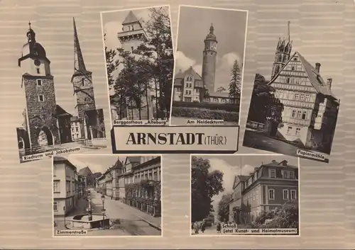 Arnstadt, Musée d'origine, rue de la chambre, moulin, incurvée