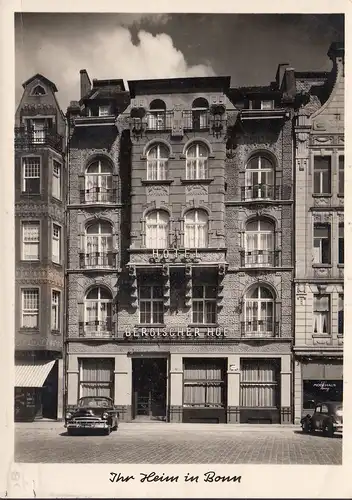 Bonn, Hotel Bergischer Hof, gelaufen 1951