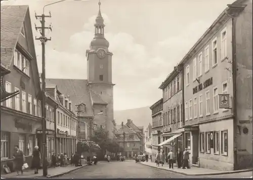 Ilmenau, Marktstraße, Thüringer Hof, Hotel Schwan, gelaufen 1970