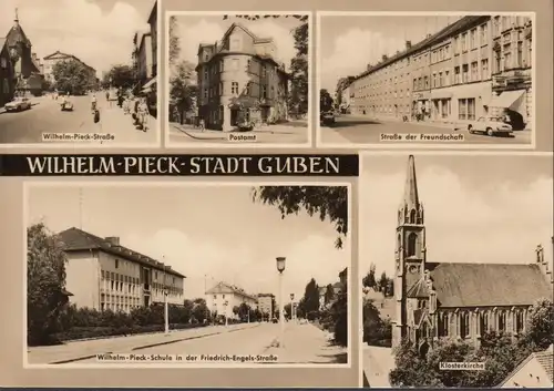 Guben, bureau de poste, école, église, non-achevée- date 1965