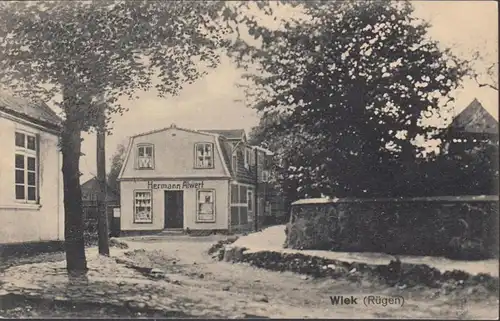 Wiek, vue sur la route, magasin Hermann Alwert, couru en 1915