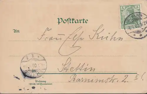 Rügen, Stubbenkammer, Königstuhl, gelaufen 1903