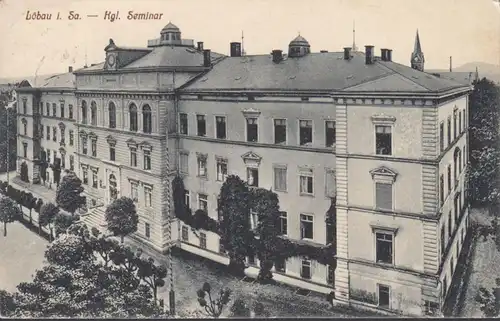 Löbau, Königliches Seminar, gelaufen 1914