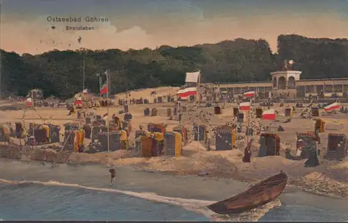 Göhren, Strandleben, gelaufen 1904