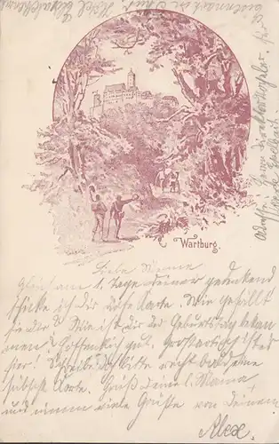 Eisenach, Wartburg, gelaufen 1898