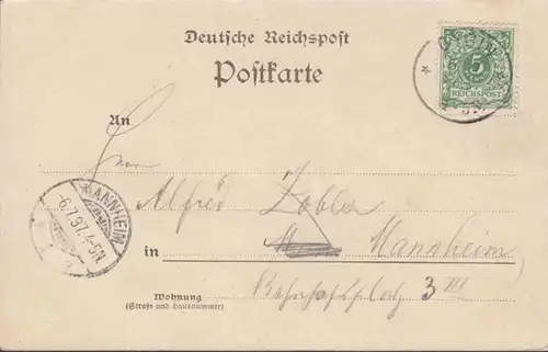 Grousse de l'Oybin, Kirchruine, Refferium, couru 1897