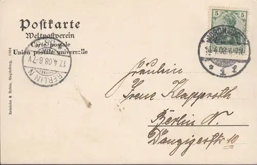 Nordhausen, Grimmel, gelaufen 1908