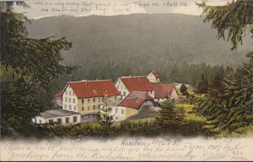 Baiersbronn, Hotel Ruhstein, gelaufen 1903