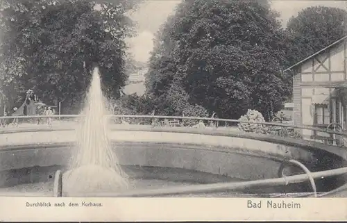 Bad Nauheim, Durchblick nach dem Kurhaus, gelaufen 1908