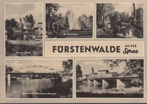 Forêt du Fürsten, Spree, Pont, Ferry, Non-roulé