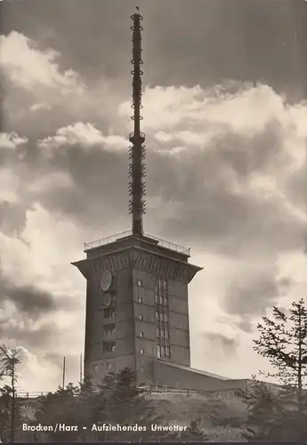 Brocken, Aufziehendes Unwetter, gelaufen 1975