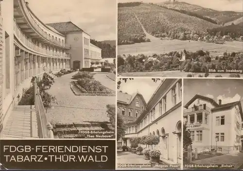 Bad Tabarz, FDGB Service de vacances, maisons de repos Poser et unité, couru en 1971