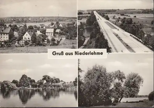 Niederlehme, Stadtansichten, Autobahn, gelaufen 1971