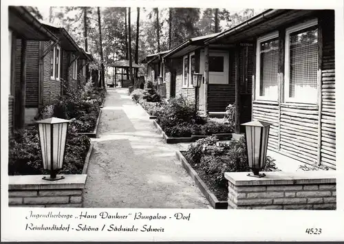 Schöna, Jugendherberge Hans Dankner, Bungalow, Dorf, ungelaufen