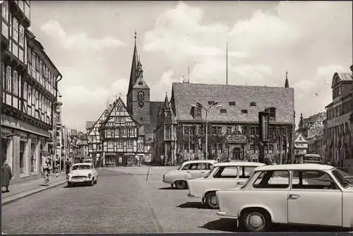 AK Quedlinburg, Markt und Rathaus, ungelaufen