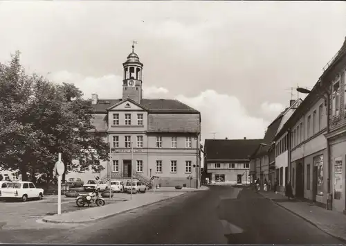 Bad Düben, Markt und Rathaus, ungelaufen