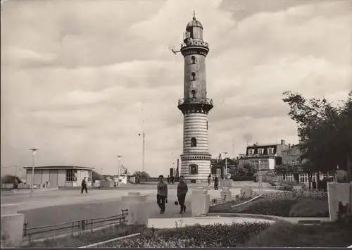Warnemünde, Am Leuchtturm, gelaufen 1966