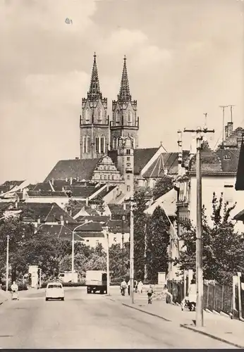 Oschatz, Dresdener Straße, gelaufen 1966