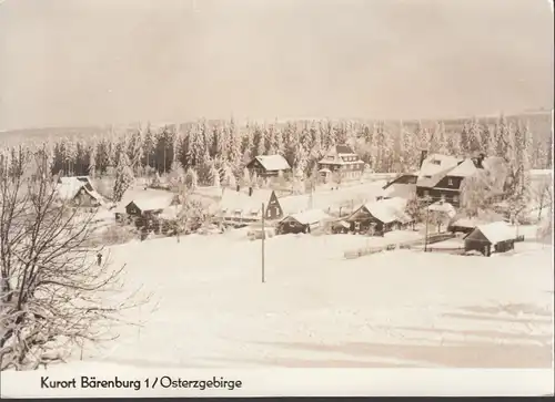 Kurort Bärenburg 1 im Winter, ungelaufen