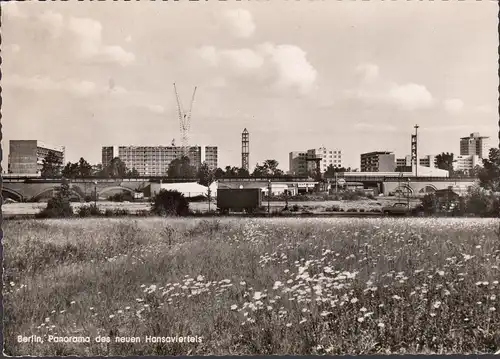 Berlin, Panorama des neuen Hansaviertels, gelaufen 1957