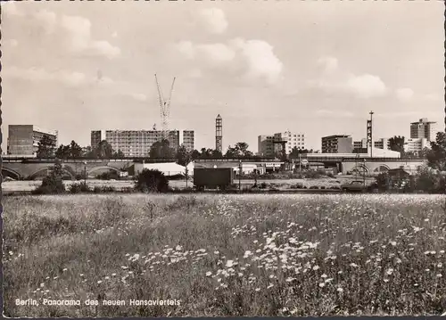 Berlin, Panorama du nouveau quartier Hansa, couru en 1957