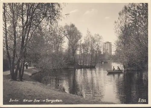 Berlin, Nouveau lac dans le Tiergarten, couru 1967