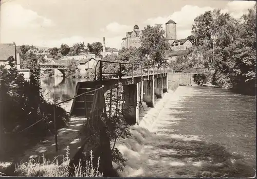 Zschopau, Blick zum Schloß Wildeck, gelaufen 1972