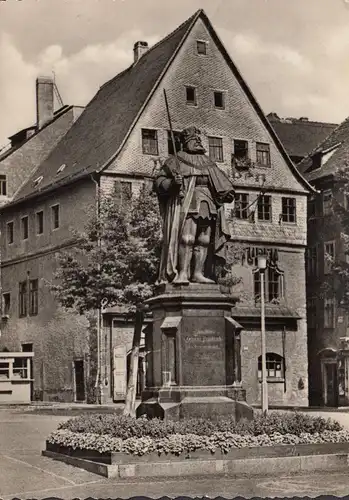 Jena, Johann Friedrich Denkmal, gelaufen 1955