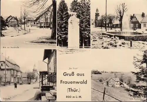 Frauenwald, Südstraße, Nordstraße, Gaststätte Fraubachmühle, ungelaufen