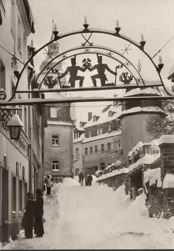 Schwarzenberg, Untere Schloßstraße, Schibbogen, ungelaufen