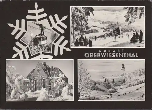 Oberwiesenthal, Ortsansichten im Winter, gelaufen