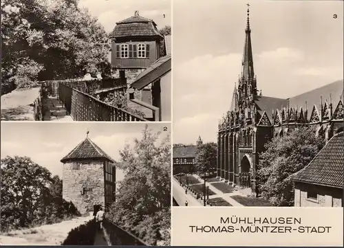 Mühlhausen, Wehrgang, Gedenkstätte, Marienkirche, ungelaufen