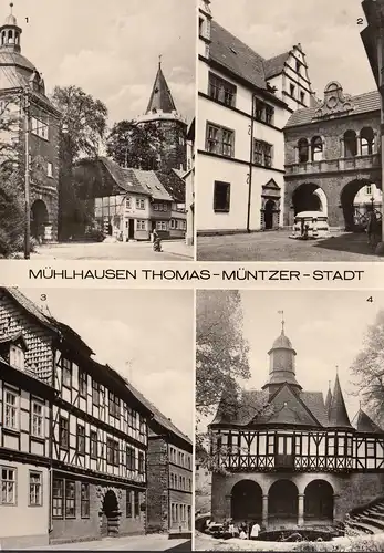 Mühlhausen, Frauentor, Rathaushof, Fachwerkhaus, Quelle, ungelaugen