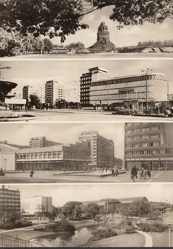 Leipzig, Denkmal, Sachsenplatz, Hauptbahnhof, gelaufen 1972