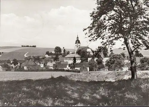 Großhartmannsdorf, Stadtansicht, Kirche, gelaufen 1984