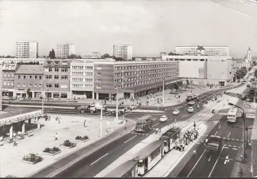 Dessau, Wilhelm Pieck Straße, DDR Michel 2022, Eckstück unten links, gelaufen