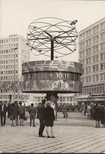 Berlin, Urania, Weltzeituhr, gelaufen 1971