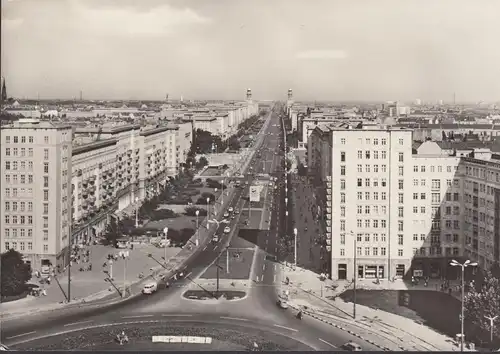 Berlin, Karl Marx Allee, gelaufen