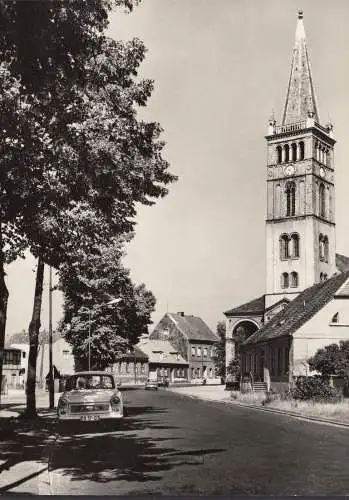 Oranienburg, Havelstraße, Kirche, Autos, ungelaufen